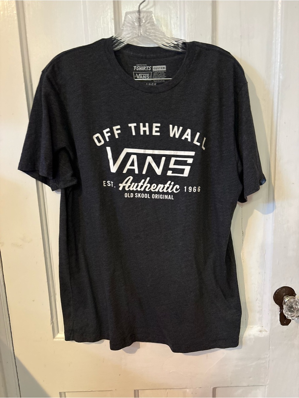 Vans Black 'Off The Wall' Graphic Short Sleeve Tee